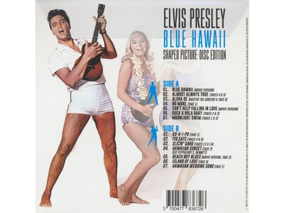 Elvis Presley - Blue Hawaii Shaped Picture Disc 33 RPM Vinyl VPI Label