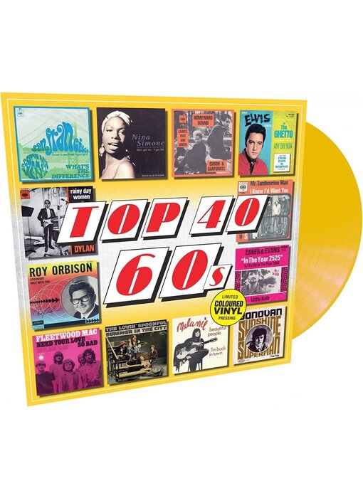 Top 40  60's - Limited Coloured Yellow Vinyl  33RPM Sony Music Label