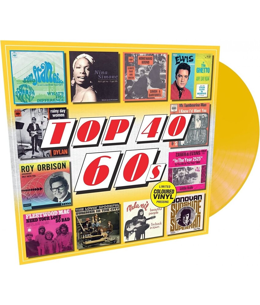 Top 40  60's - Limited Coloured Yellow Vinyl  33RPM Sony Music Label