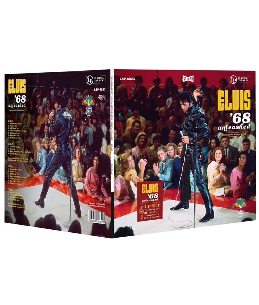 Elvis '68 Unleashed The Legendary Stand Up Shows 2-LP Set On Classic Red Vinyl Reel Trax Label