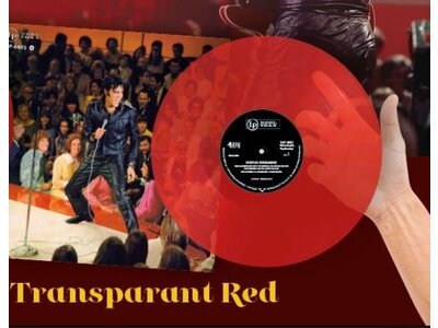 Elvis '68 Unleashed The Legendary Stand Up Shows 2-LP Set On Transparent Red Vinyl Reel Trax Label