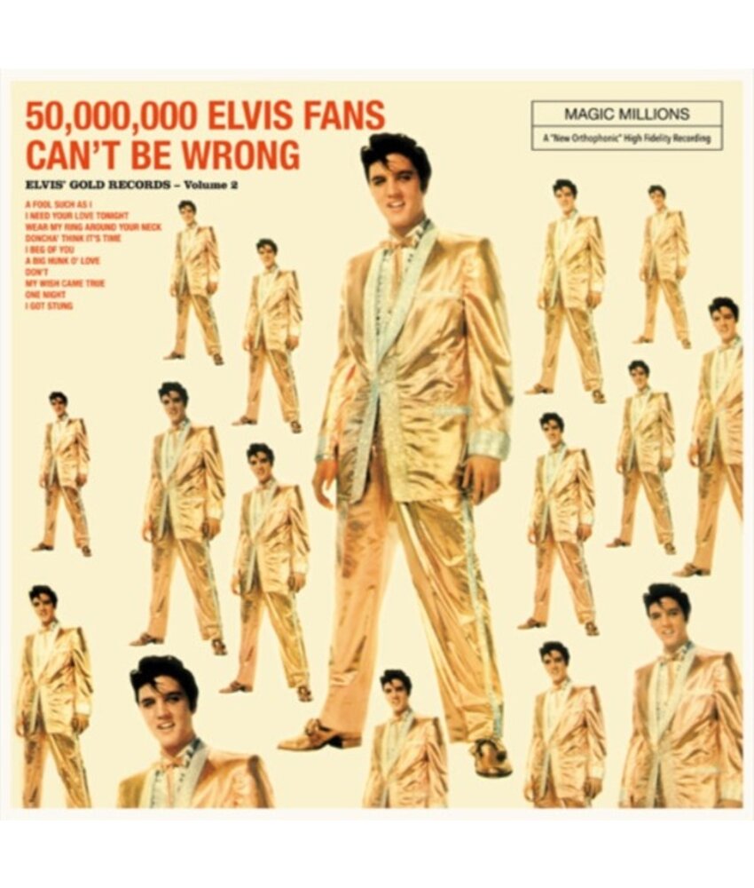 50.000.000 Elvis Fans Can't Be Wrong - Elvis Golden Records Vol 2 - 33 RPM Vinyl - Vinyl Lovers Label