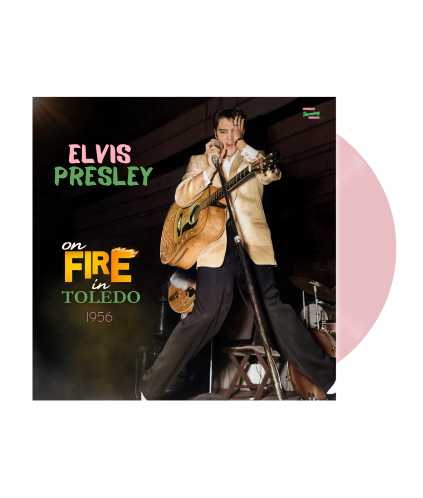 MRS - Elvis Presley On Fire In Toledo 1956 Pink Vinyl 45 RPM EP And CD Single EP