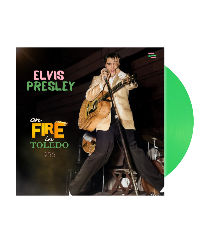 MRS - Elvis Presley On Fire In Toledo 1956 Green Vinyl 45 RPM EP And CD Single EP