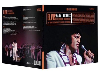 Elvis Rags To Riches Gatefold  2-LP Set Clear Vinyl Milbranch Music Label