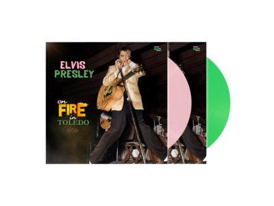 MRS - Elvis Presley On Fire In Toledo 1956 Pink Vinyl 45 RPM EP And CD Single EP