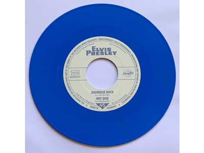 Elvis Presley Loving You - Blue Colored 45 RPM Vinyl Memphis Mansion Label