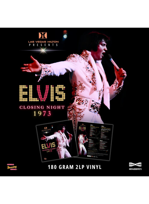 MRS - Las Vegas Hilton Presents Elvis Closing Night 1973 - Black Vinyl 2 LP Set