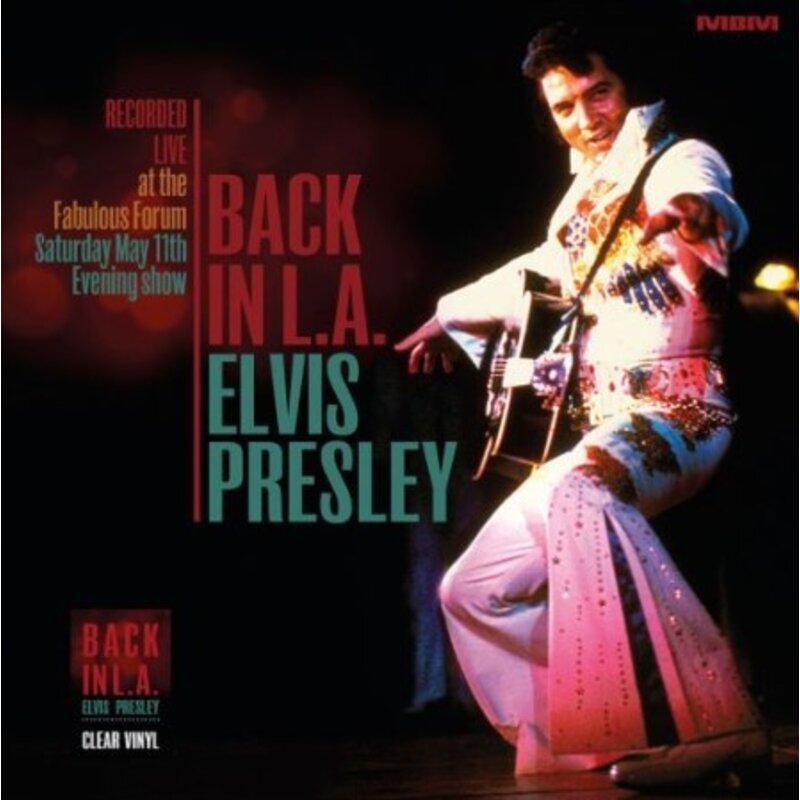 Elvis Back In L.A. Gatefold  2-LP Set Red Transparant Vinyl Milbranch Music Label