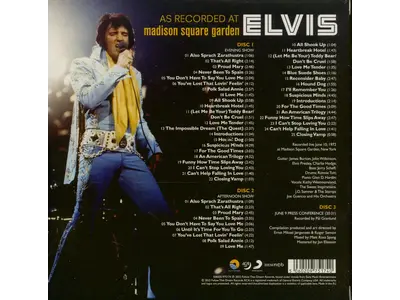 FTD - Elvis At Madison Square Garden  3 CD-Set