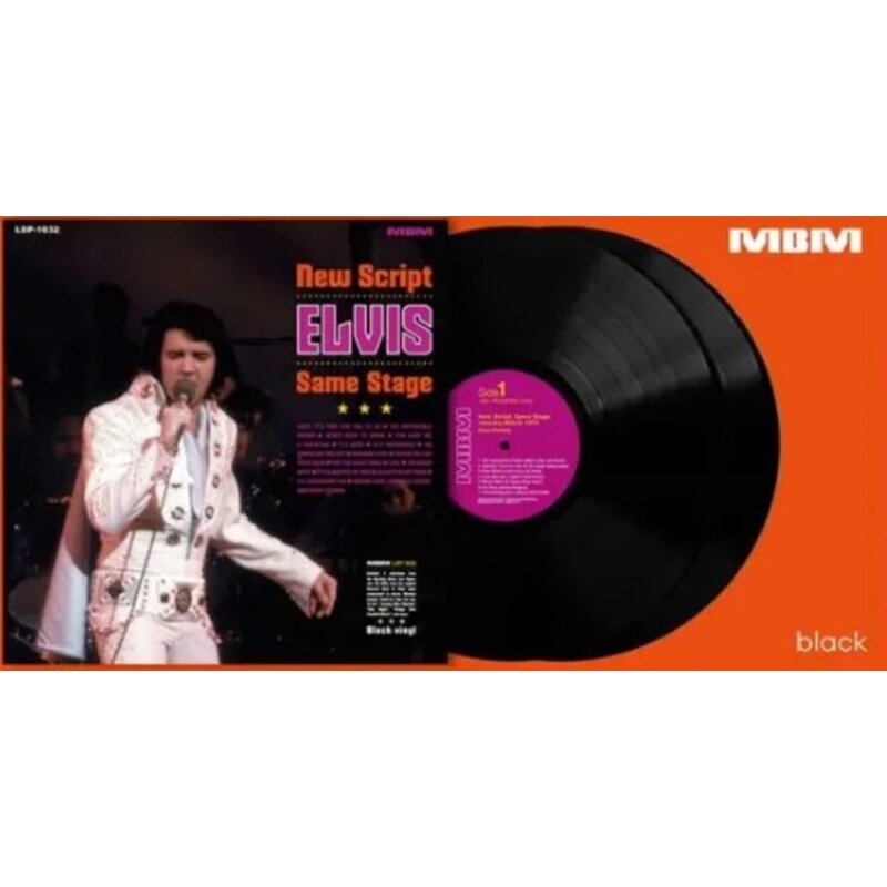 Elvis New Script  Gatefold  2-LP Set Black Vinyl Milbranch Music Label