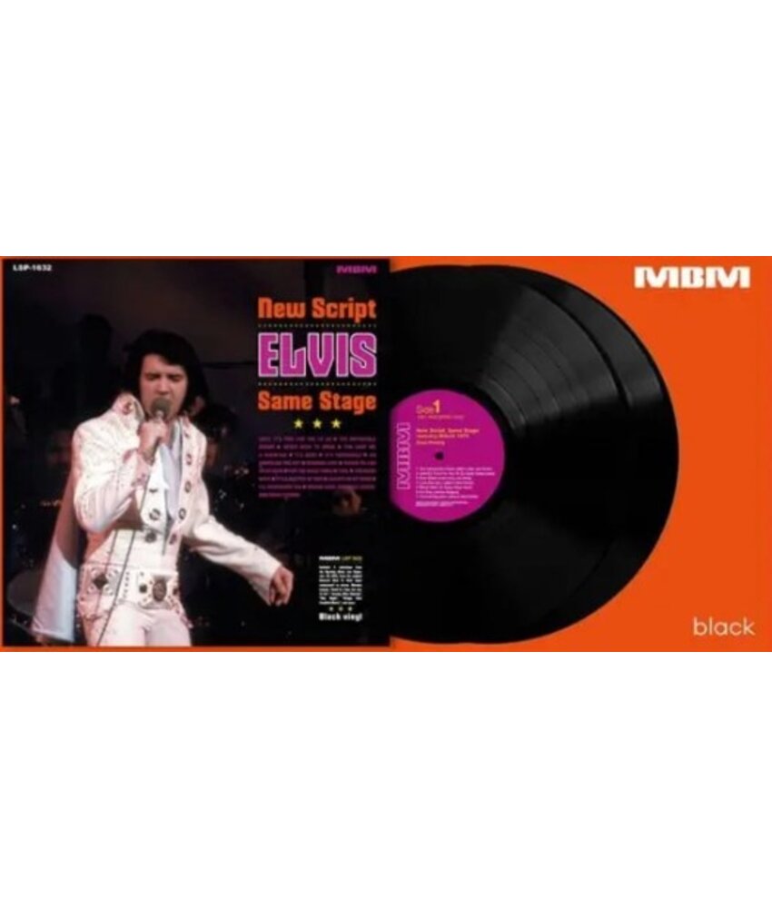Elvis New Script  Gatefold  2-LP Set Black Vinyl Milbranch Music Label