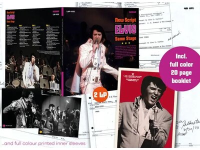 Elvis New Script  Gatefold  2-LP Set Black Vinyl Milbranch Music Label