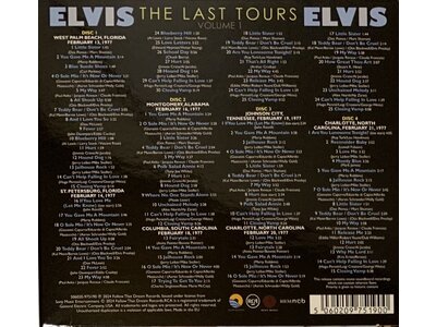 FTD - Elvis The Last Tours Vol 1 - 4 CD Set