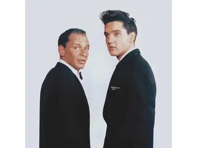 MRS - Elvis Presley And Frank Sinatra Welcome Home Elvis Black Vinyl Single Only