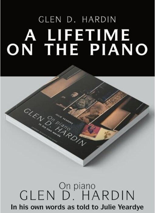 On Piano Glen D. Hardin - Softcover Book With Clear Vinyl Single