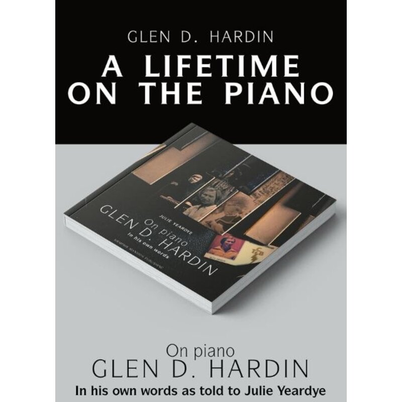 On Piano Glen D. Hardin - Softcover Book With Clear Vinyl Single