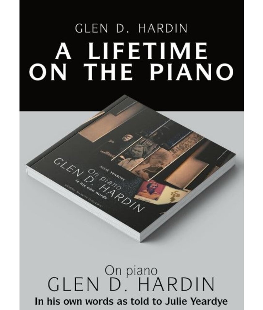 On Piano Glen D. Hardin - Softcover Book With Clear Vinyl Single