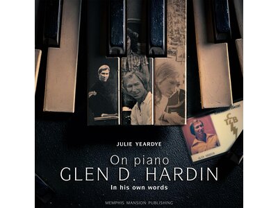 On Piano Glen D. Hardin - Hardcover Limited Edition Book With Pink Vinyl Single