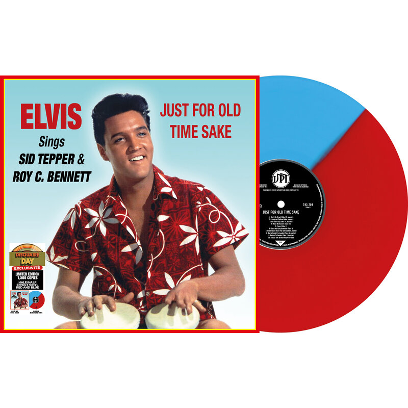 Elvis Sings Sid Tepper & Roy C. Bennet Just For Old Times Sake On Red And Blue Vinyl RSD  2025 VPI Label