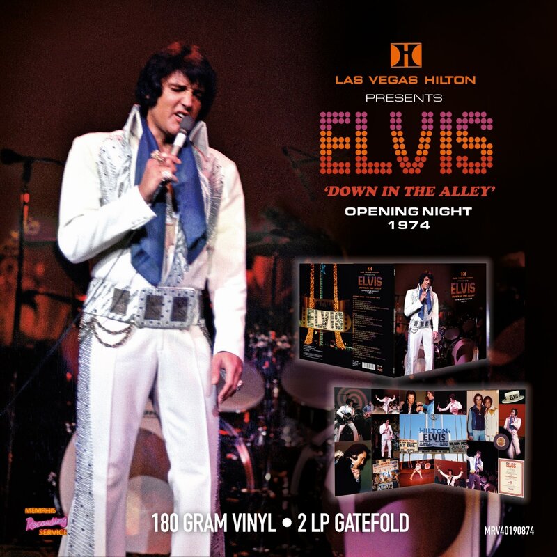 MRS - Las Vegas Hilton Presents Elvis Down In The Alley Opening Night  1974 - Clear Vinyl 2 LP Set