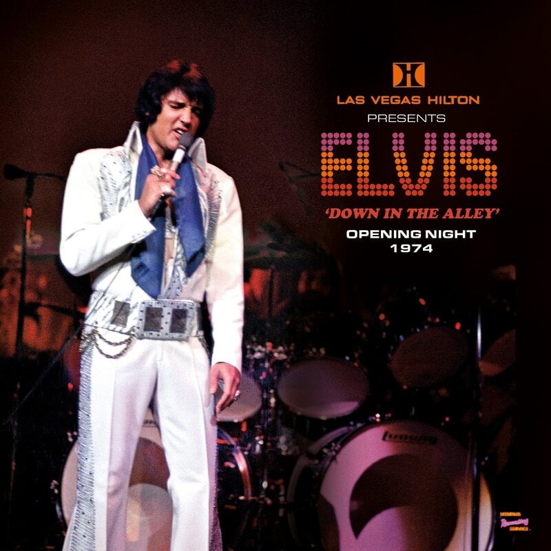 MRS - Las Vegas Hilton Presents Elvis Down In The Alley Opening Night  1974 - Black Vinyl 2 LP Set