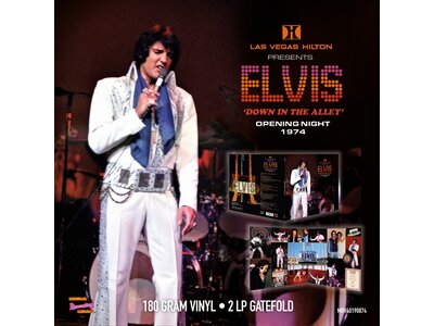 MRS - Las Vegas Hilton Presents Elvis Down In The Alley Opening Night  1974 - Black Vinyl 2 LP Set