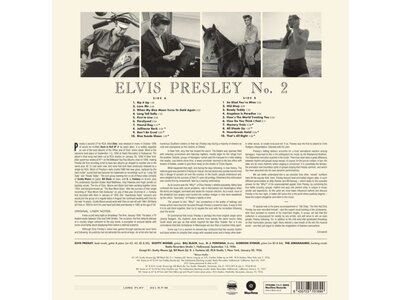 Elvis Presley No 2 - Black Vinyl - 33 RPM Vinyl Wax Time Label