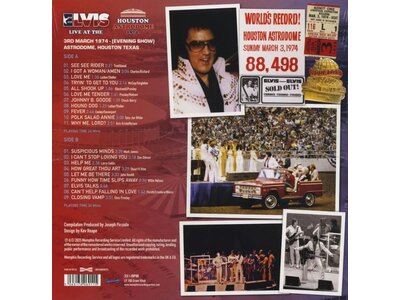 MRS - Elvis Live At The Houston Astrodome 1974 - Clear Vinyl