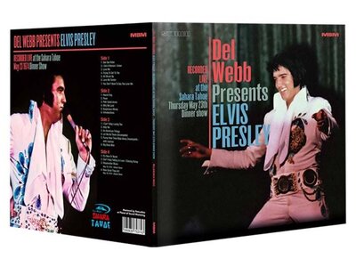 Del Webb Presents Elvis Presley - Gatefold 2-LP Set Blue Vinyl Milbranch Music Label