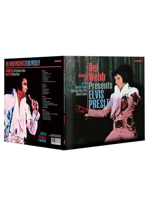Del Webb Presents Elvis Presley - Gatefold 2-LP Set Blue Vinyl Milbranch Music Label