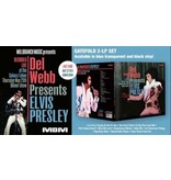 Del Webb Presents Elvis Presley - Gatefold 2-LP Set Blue Vinyl Milbranch Music Label