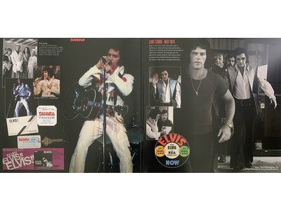Del Webb Presents Elvis Presley - Gatefold 2-LP Set Blue Vinyl Milbranch Music Label