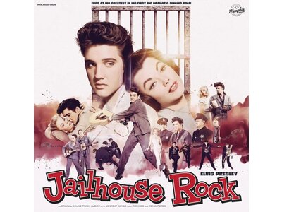 Jailhouse Rock Pink Marble Vinyl 33 RPM Elvis Presley - Memphis Mansion Label