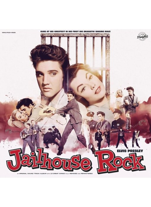 Jailhouse Rock Pink Marble Vinyl 33 RPM Elvis Presley - Memphis Mansion Label