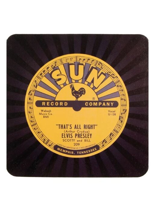 Onderzetters - Elvis Sun Records That's All Right - Set van 4