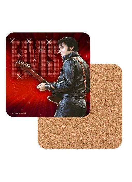 Onderzetters - Elvis Red '68 Comeback Special - Set Van 4