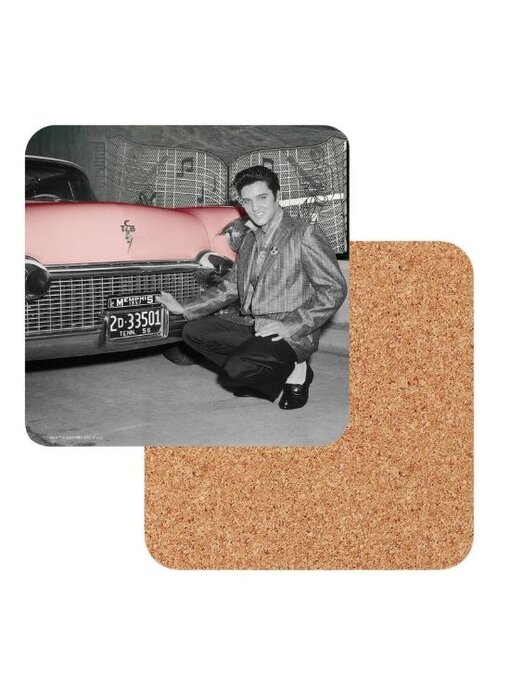 Onderzetters - Pink Cadillac - Elvis At The Gates - Set Van 4