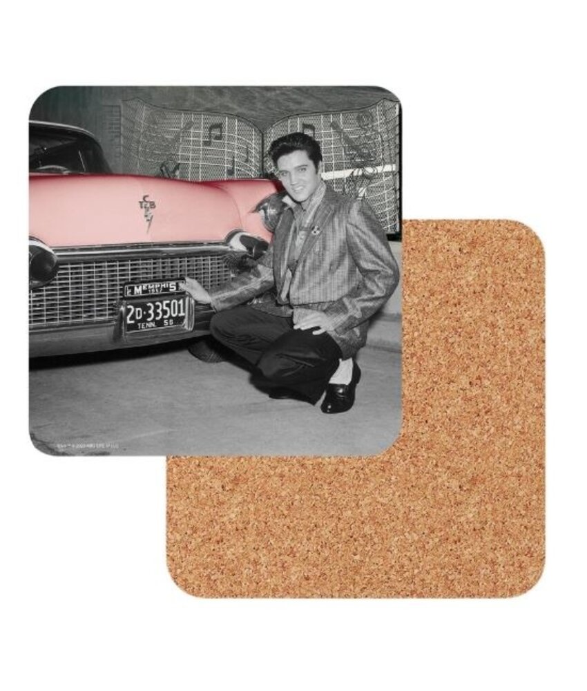 Onderzetters - Pink Cadillac - Elvis At The Gates - Set Van 4