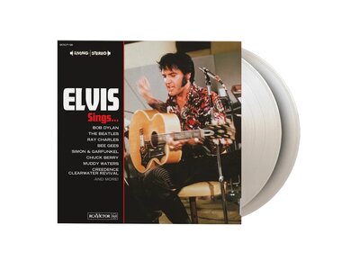 Elvis Sings On White Vinyl 33 RPM Music On Vinyl Exclusive Label