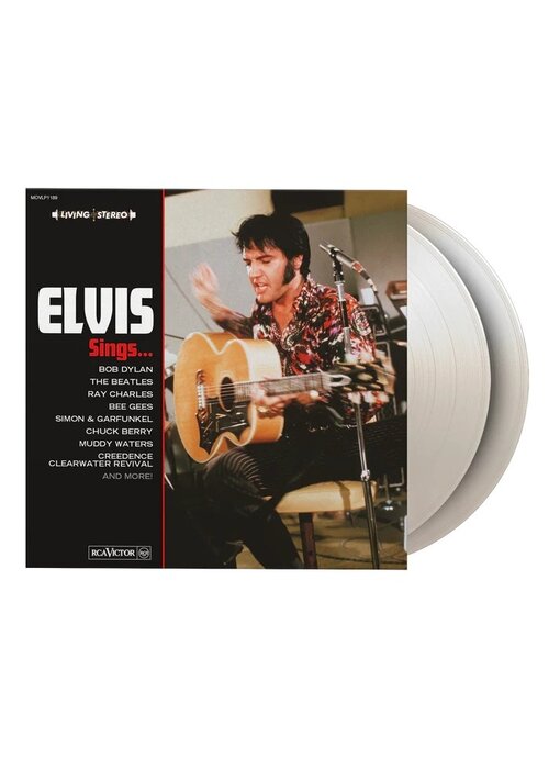 Elvis Sings On White Vinyl 33 RPM Music On Vinyl Exclusive Label