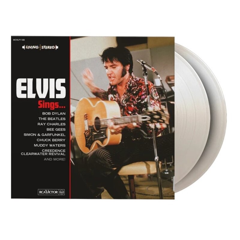 Elvis Sings On White Vinyl 33 RPM Music On Vinyl Exclusive Label