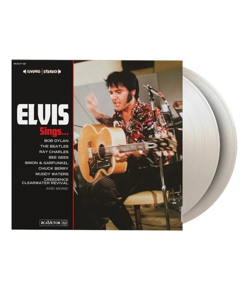 Elvis Sings On White Vinyl 33 RPM Music On Vinyl Exclusive Label