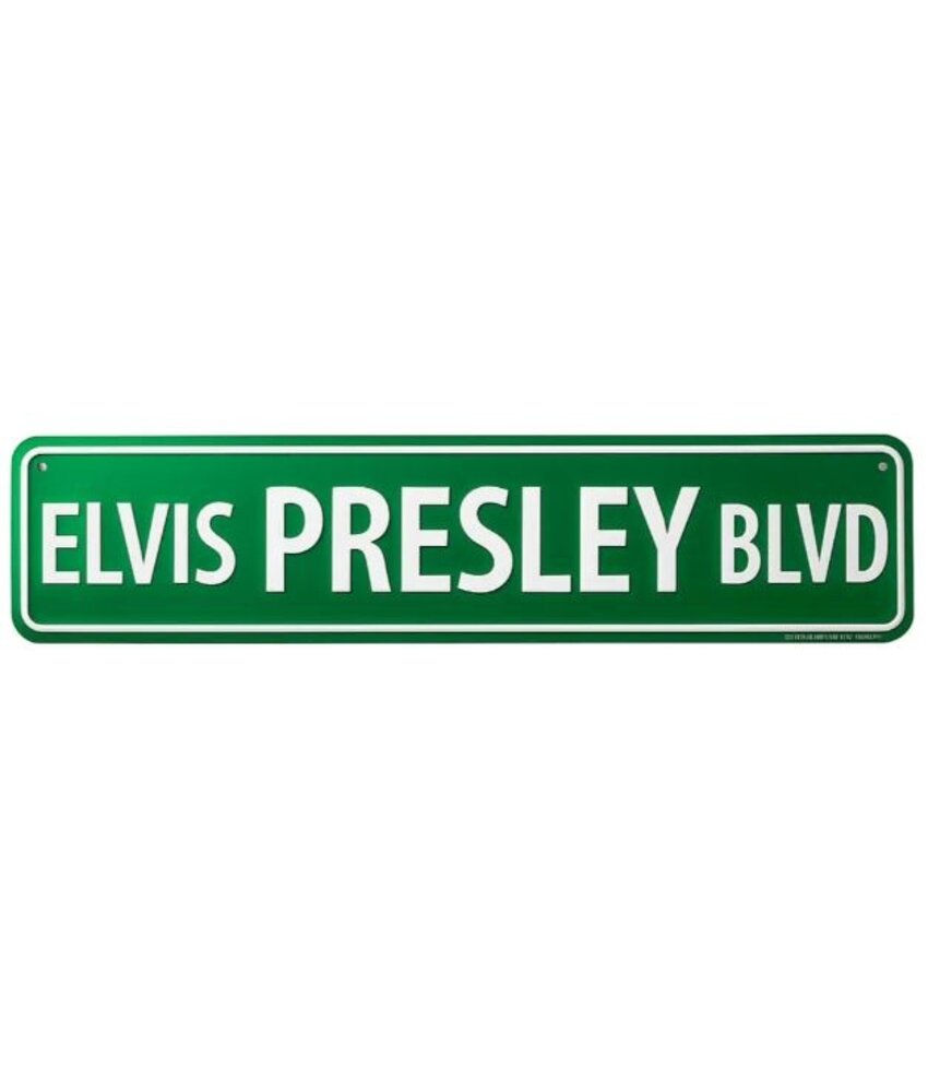 Straatnaambord Elvis Presley BLVD Origineel Formaat
