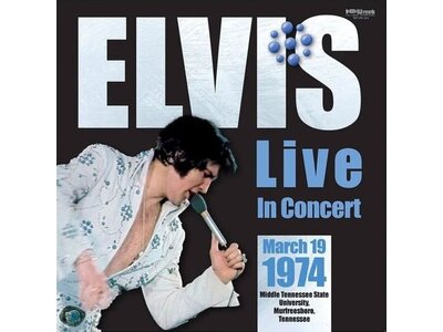 Elvis Live In Concert 1974 March 14 - 19 Murfreesboro 33RPM 2 LP Set - World Records Label