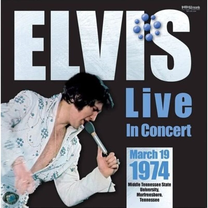 Elvis Live In Concert 1974 March 14 - 19 Murfreesboro 33RPM 2 LP Set - World Records Label