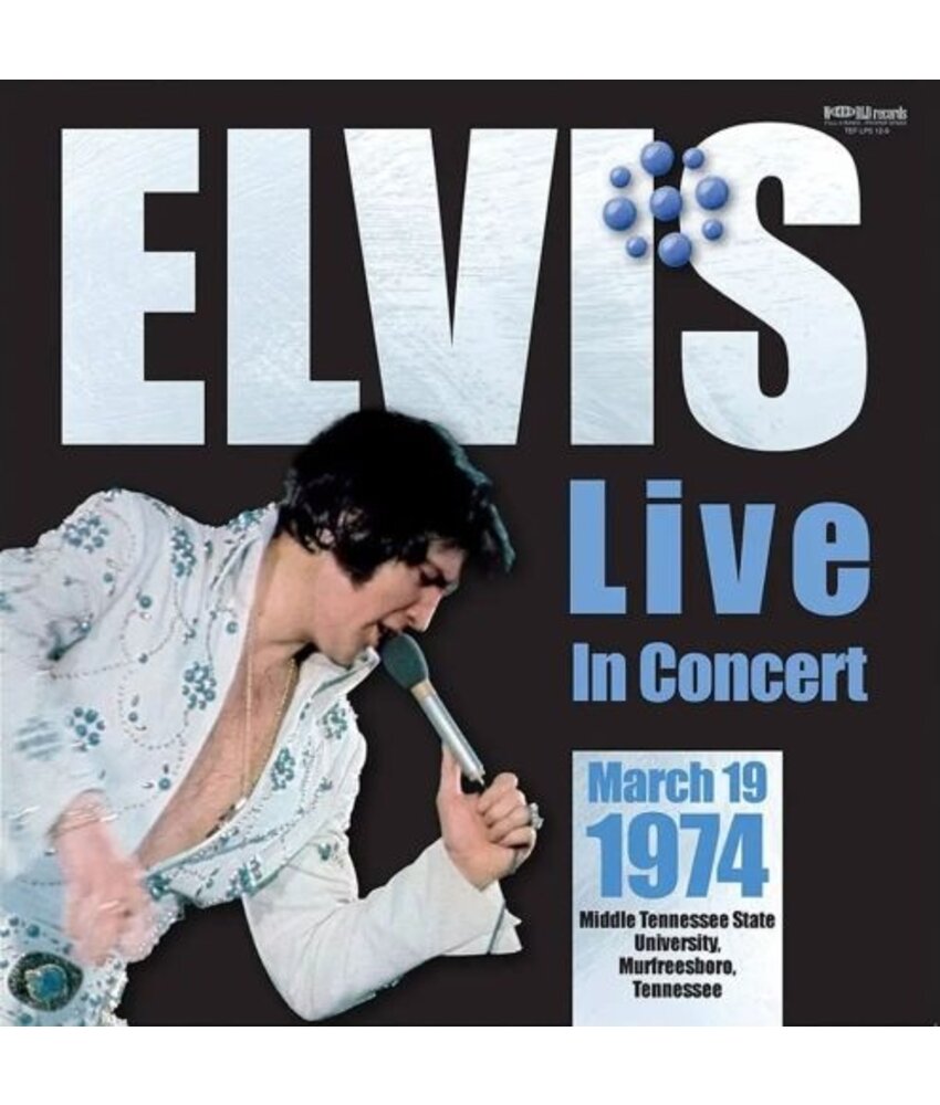Elvis Live In Concert 1974 March 14 - 19 Murfreesboro 33RPM 2 LP Set - World Records Label