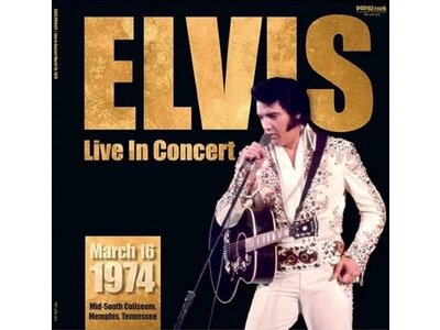 Elvis Live In Concert 1974 March 16 - 17 Memphis 33RPM 2 LP Set - World Records Label