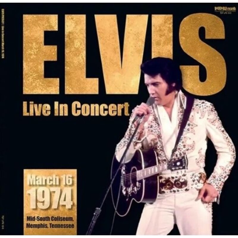Elvis Live In Concert 1974 March 16 - 17 Memphis 33RPM 2 LP Set - World Records Label