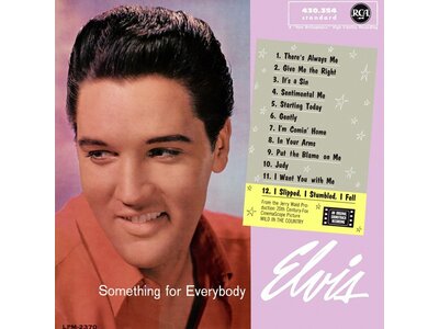 Elvis Presley Something For Everybody Liquid Vinyl 33 RPM VPI Label